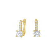 8kt. guldørehænger m/cz - Urma.dk