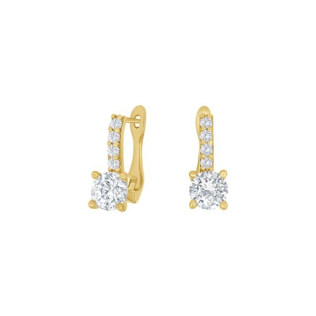 8kt. guldørehænger m/cz - Urma.dk