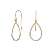 8kt. guldørehænger m/cz - Urma.dk