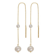 8kt. guldørehænger m/ferskvandsperle - Urma.dk