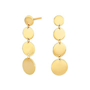 8kt. guldørehænger m/plader - Urma.dk