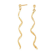 8kt. guldørehænger spiral - Urma.dk