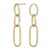 8kt. guldørehænger tre åbne ringe - Urma.dk