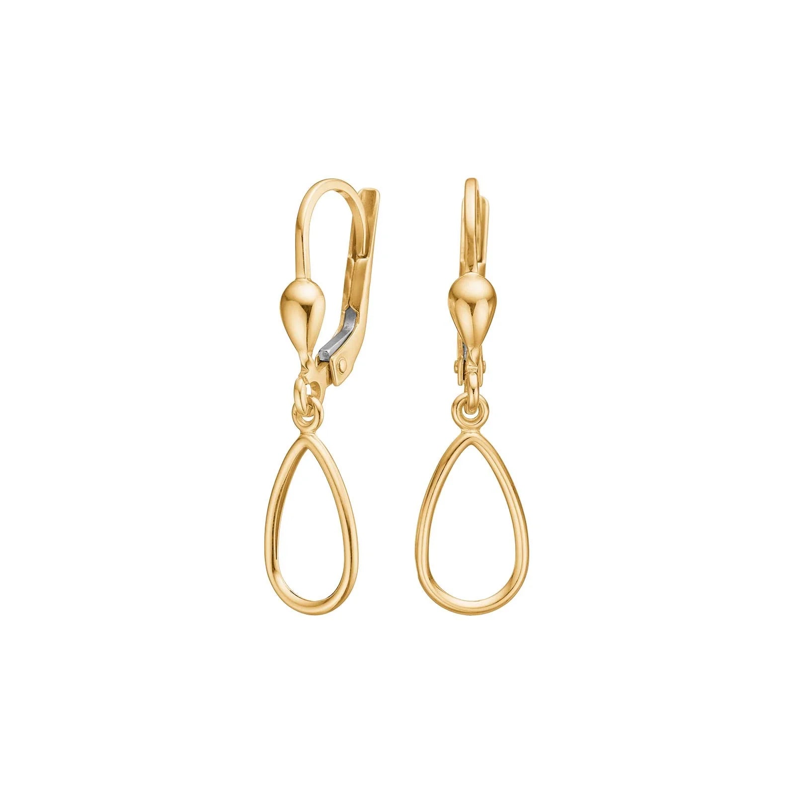 8kt. guldørehængere - Urma.dk