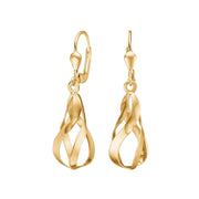 8kt. guldørehængere m. cz - Urma.dk