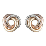 8kt. guldørestikker bicolor knude - Urma.dk