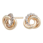 8kt. guldørestikker knude m/cz - Urma.dk