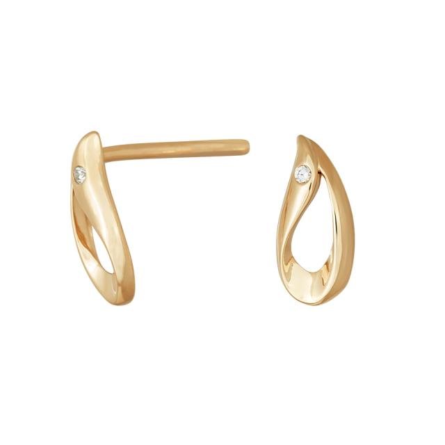 8kt. guldørestikker m/cz - Urma.dk