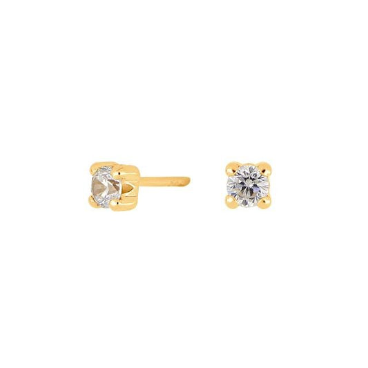 8kt. guldørestikker m/cz 3mm - Urma.dk