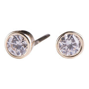 8kt. guldørestikker m/cz i rørfatning - Urma.dk