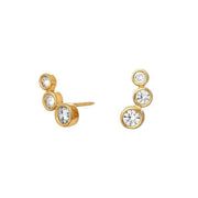 8kt. guldørestikker m/cz i rørfatning - Urma.dk