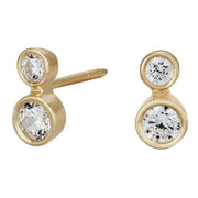 8kt. guldørestikker m/cz i rørfatning - Urma.dk