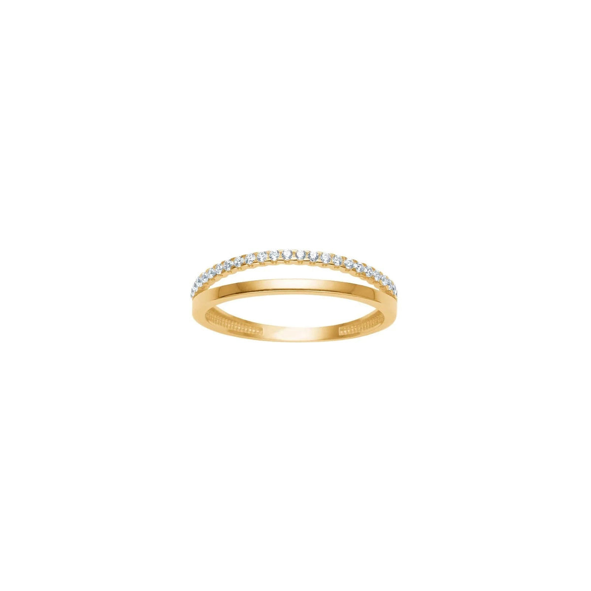8kt. guldring m. cz - Urma.dk