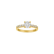 8kt. guldring m/cz - Urma.dk