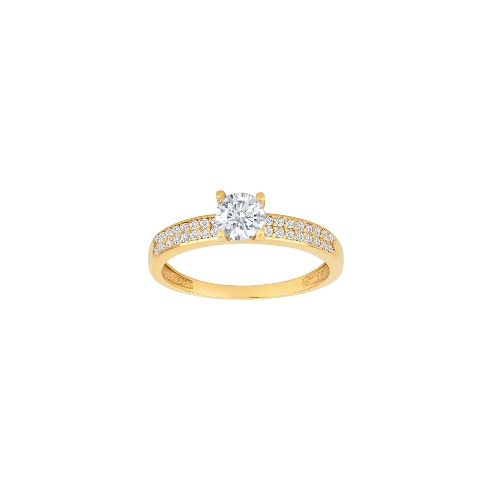 8kt. guldring m/cz - Urma.dk