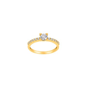8kt. guldring m/cz - Urma.dk