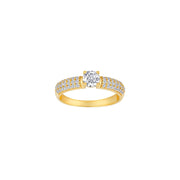 8kt. guldring m/cz - Urma.dk