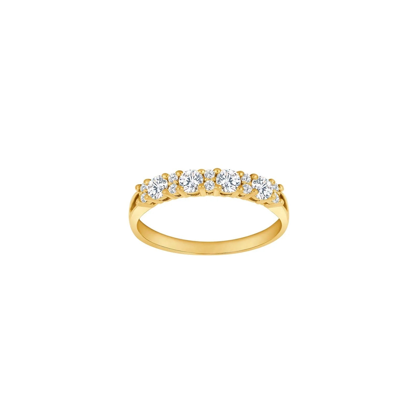 8kt. guldring m/cz - Urma.dk