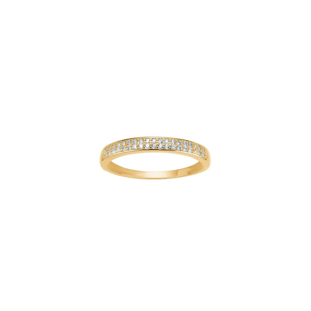 8kt. guldring m/cz - Urma.dk