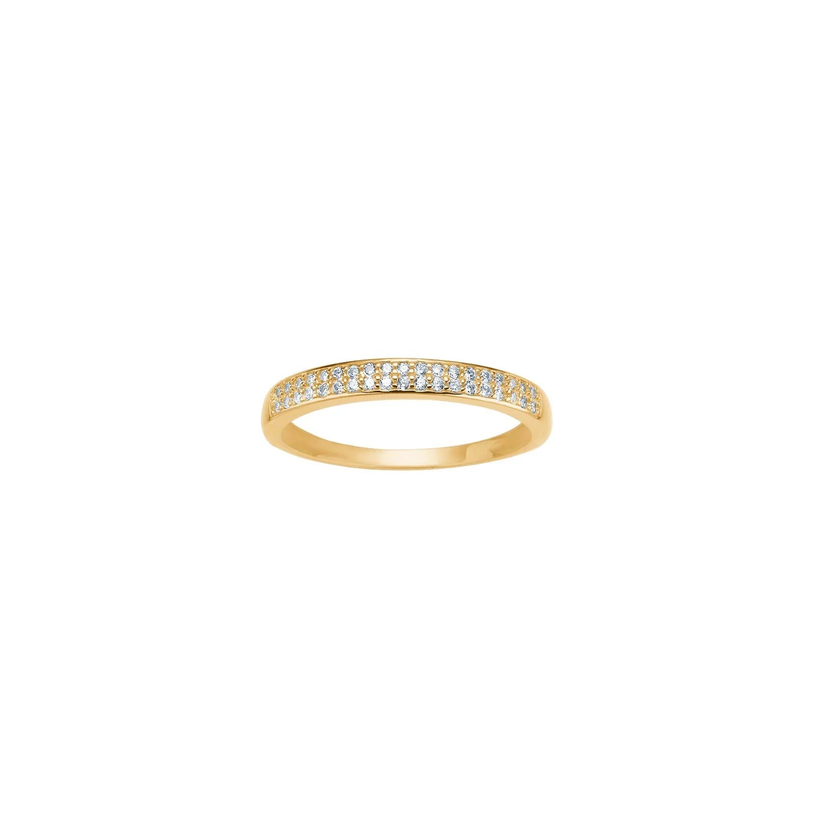 8kt. guldring m/cz - Urma.dk