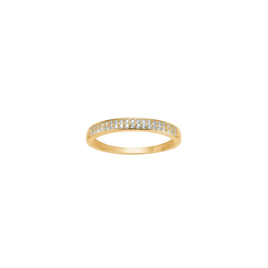 8kt. guldring m/cz - Urma.dk