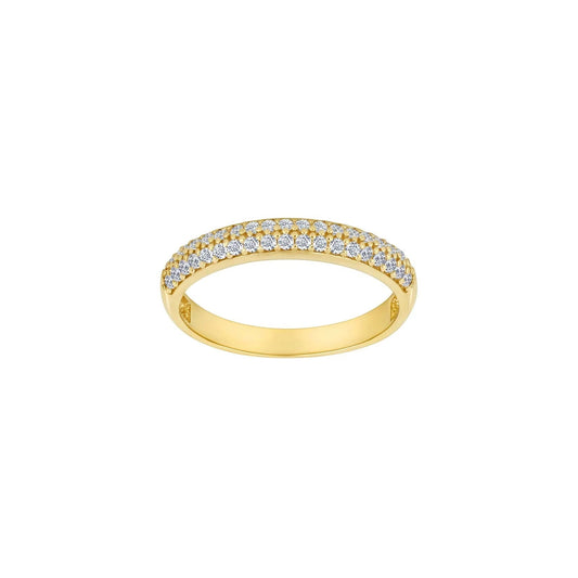 8kt. guldring m/cz - Urma.dk