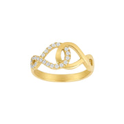 8kt. guldring m/cz - Urma.dk