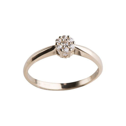 8kt. guldring m/cz - Urma.dk