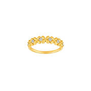 8kt. guldring m/cz - Urma.dk