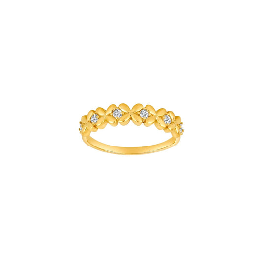 8kt. guldring m/cz - Urma.dk
