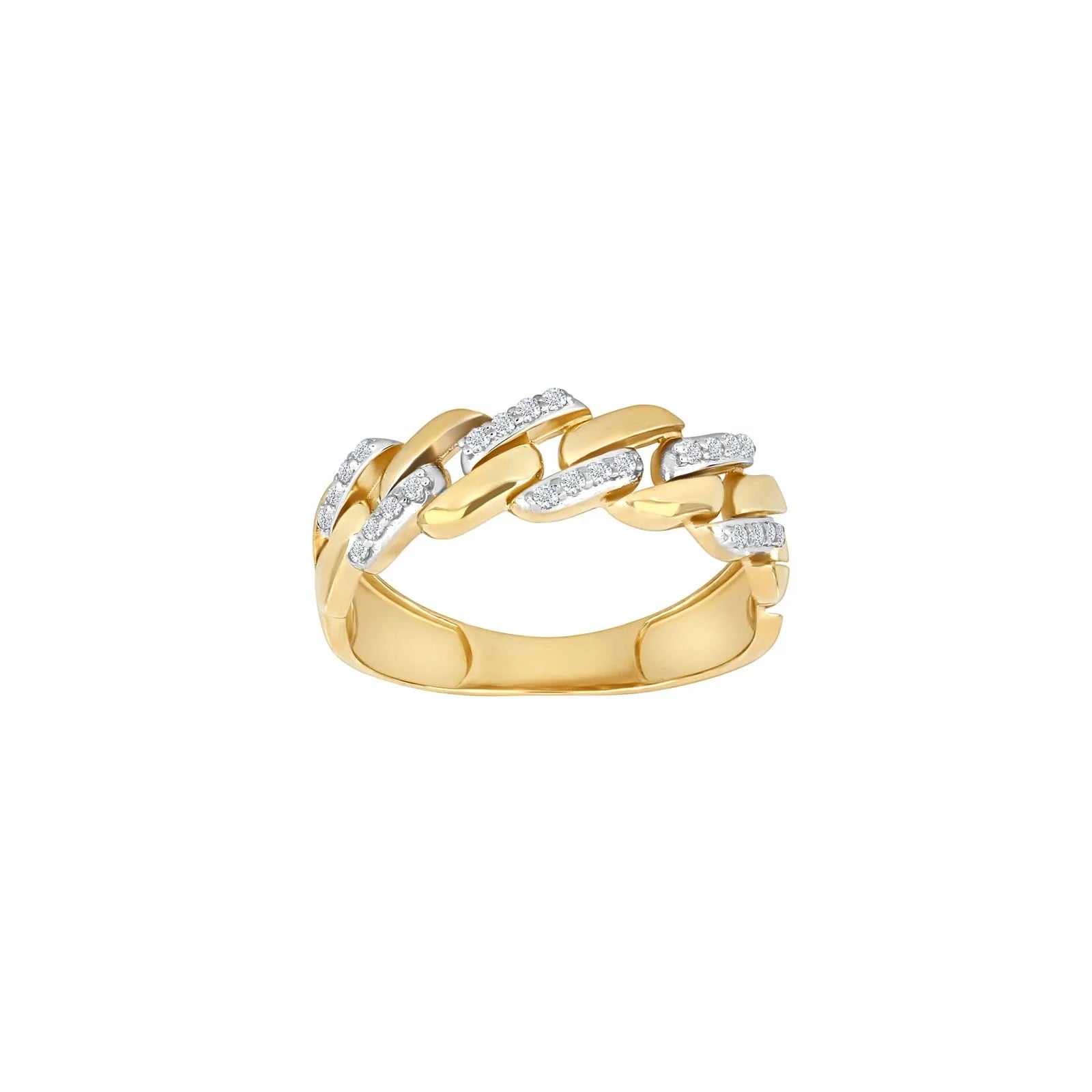 8kt. guldring m/cz - Urma.dk