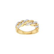 8kt. guldring m/cz - Urma.dk