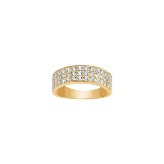 8kt. guldring m/cz - Urma.dk