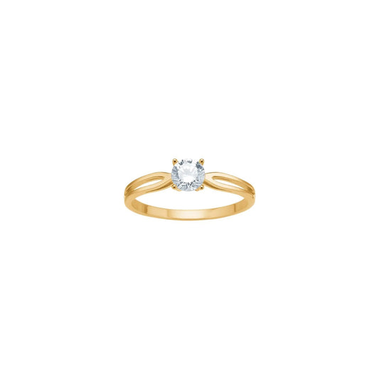 8kt. guldring m/cz - Urma.dk