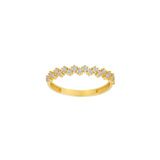 8kt. guldring m/cz - Urma.dk