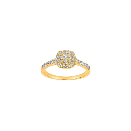 8kt. guldring m/cz - Urma.dk