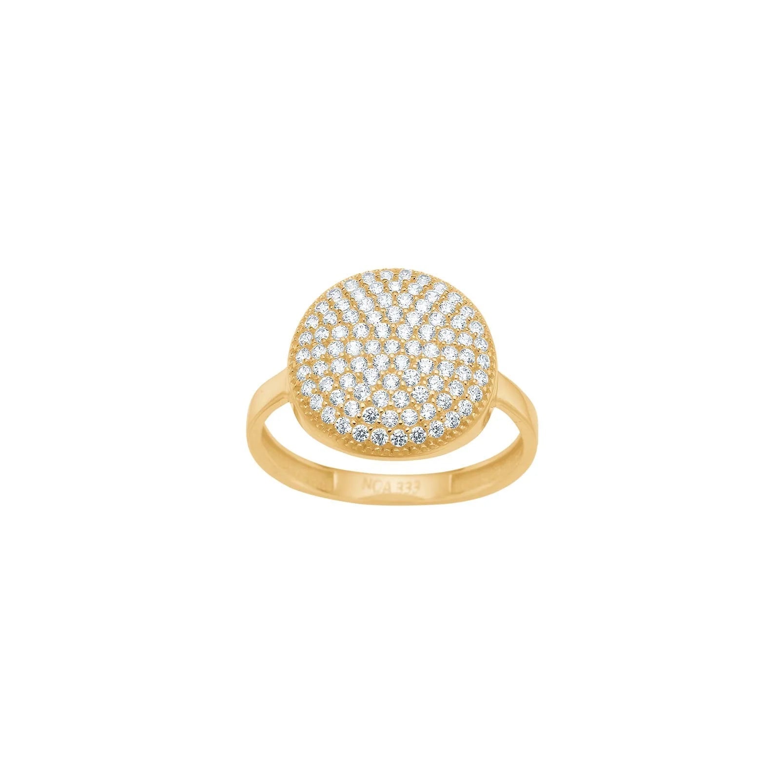 8kt. guldring m/cz - Urma.dk