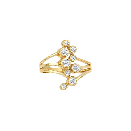 8kt. guldring m/cz - Urma.dk