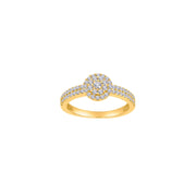 8kt. guldring m/cz - Urma.dk