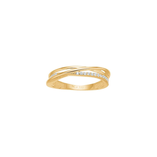 8kt. guldring m/cz - Urma.dk
