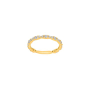 8kt. guldring m/cz - Urma.dk