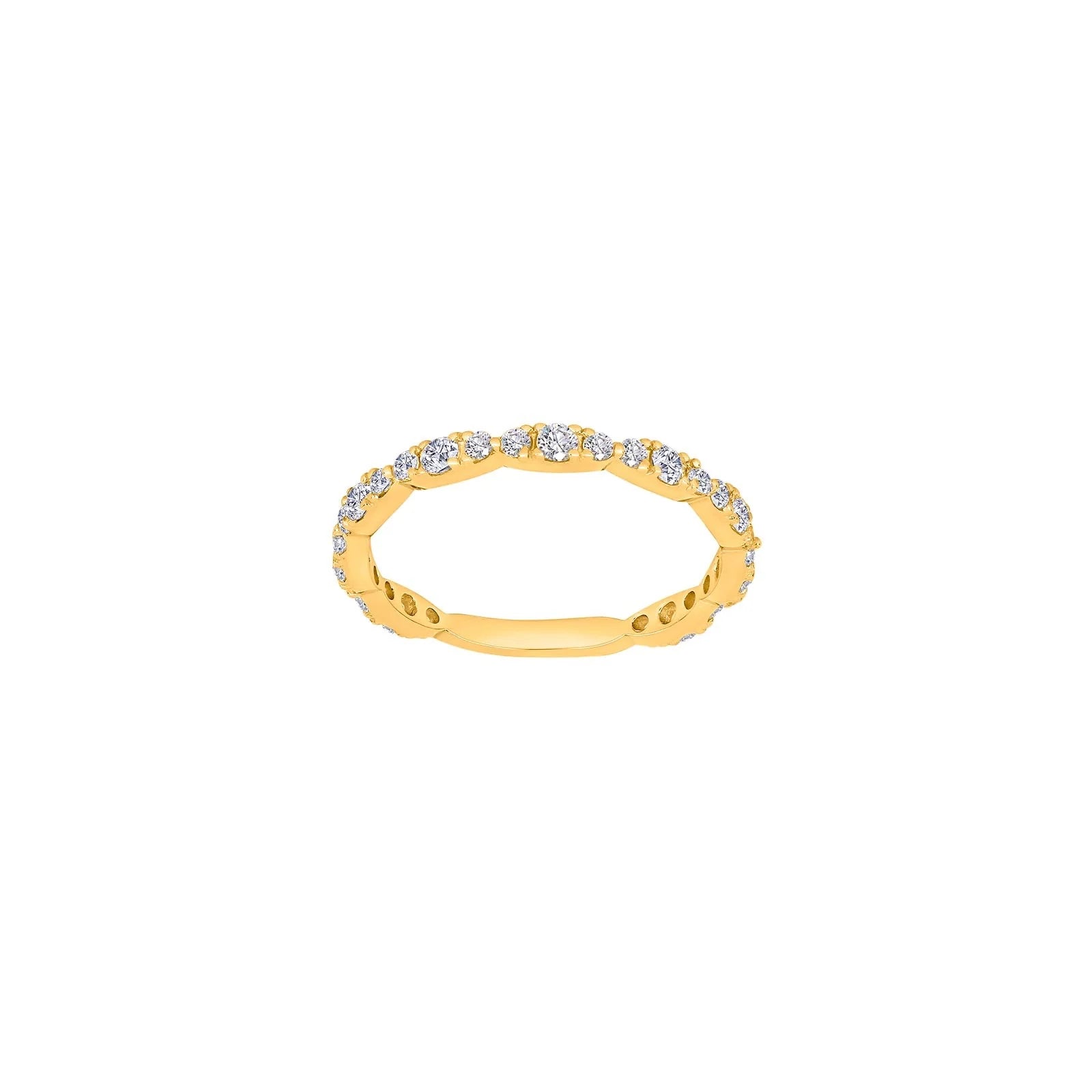 8kt. guldring m/cz - Urma.dk