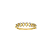 8kt. guldring m/cz - Urma.dk