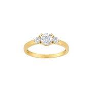 8kt. guldring m/cz - Urma.dk