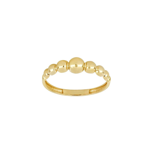 8kt. guldring m/kugler - Urma.dk