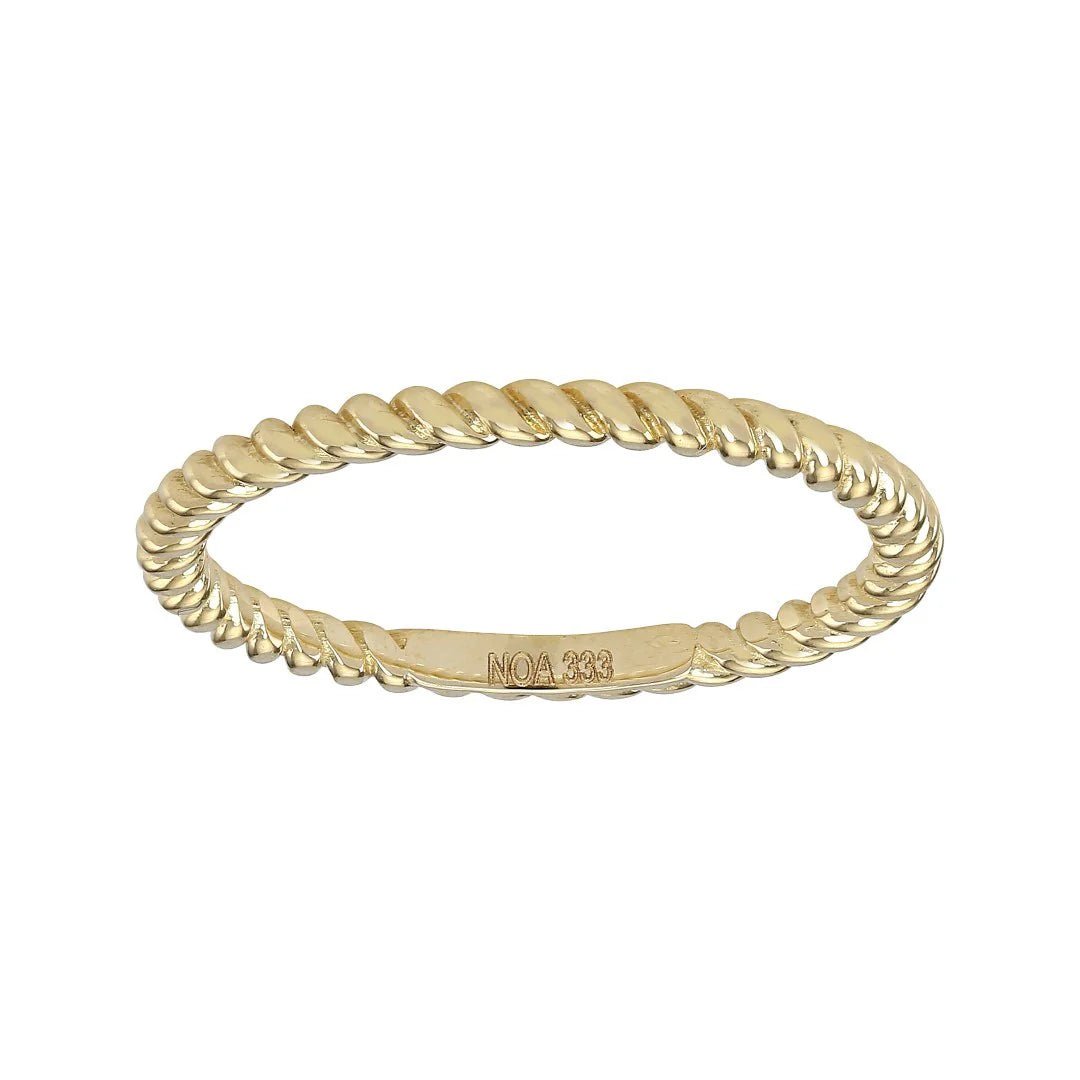 8kt. guldring snoet - Urma.dk