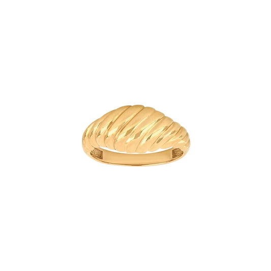8kt. guldring snoet - Urma.dk