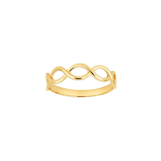 8kt. guldring uendelighed - Urma.dk