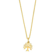 8kt. guldvedhæng livets træ inkl. forg. kæde - Urma.dk