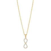 8kt. guldvedhæng uendelighedstegn m/cz incl. forg. - Urma.dk